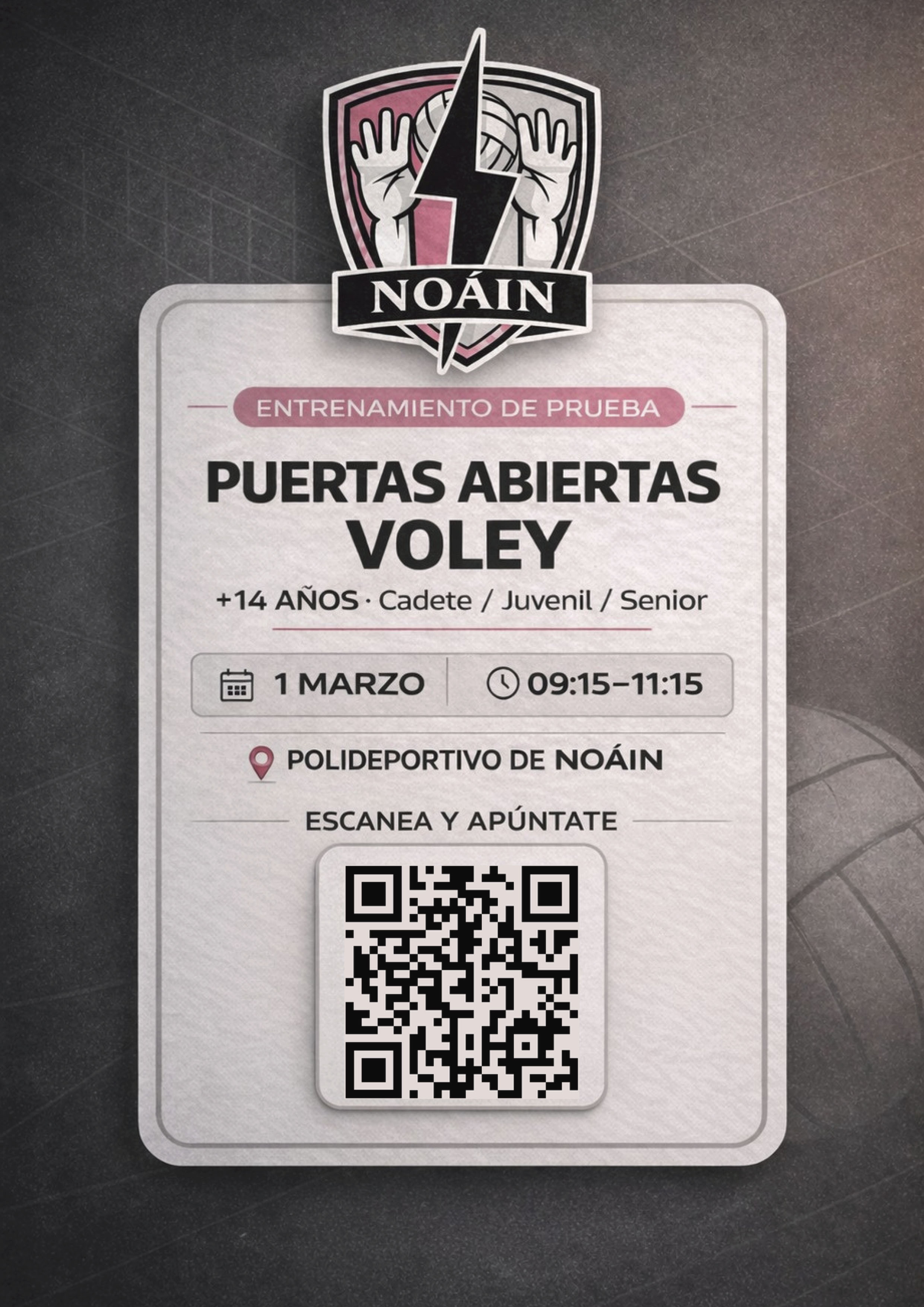 Puertas abiertas C.V. No&aacute;in (21 de febrero y 1 de marzo)